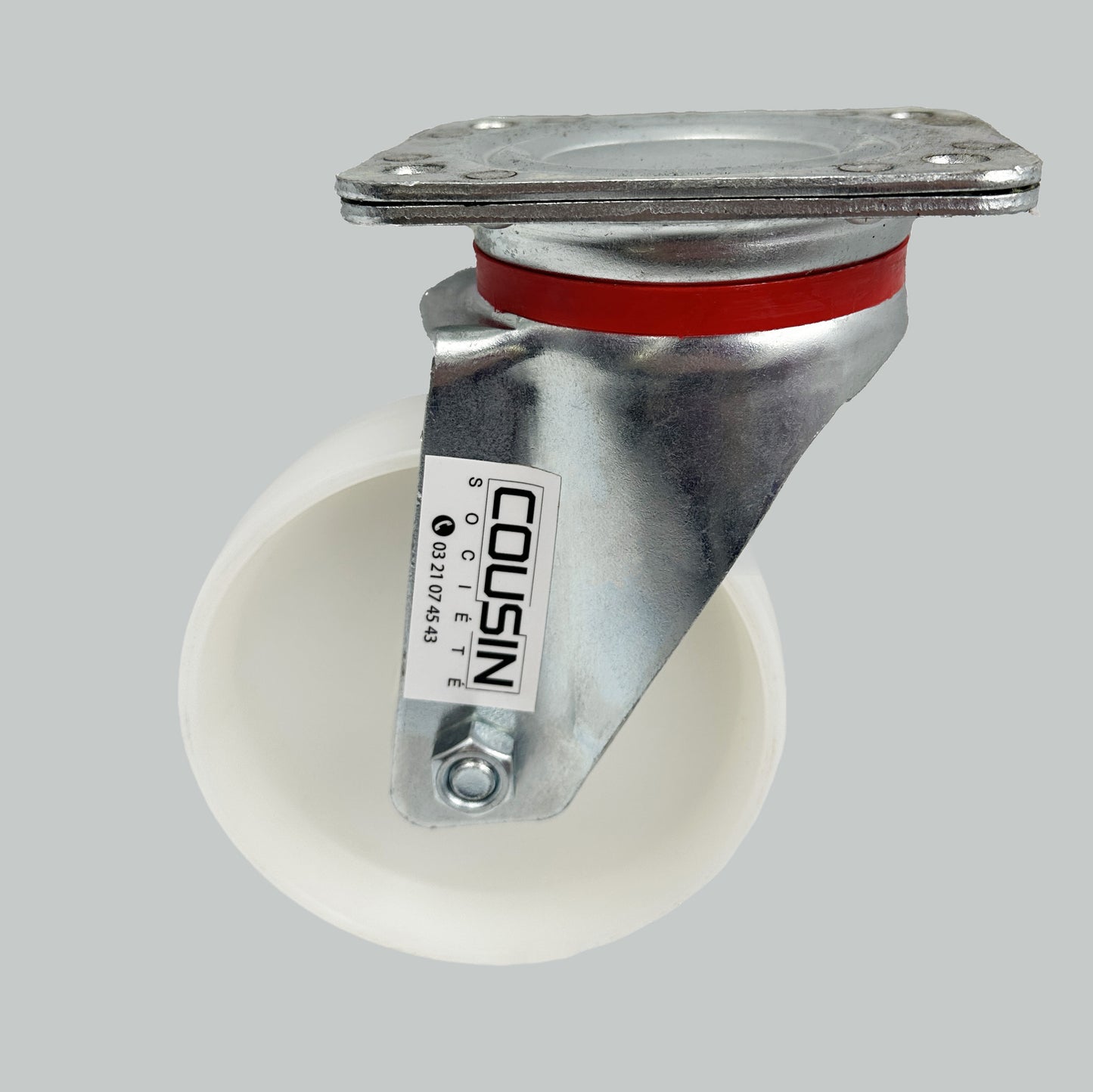 Roulette pivotante étanche haute performance – diamètre 150 mm, chape zinguée avec joint d’étanchéité, roue en polypropylène avec graisseur métallique, charge max. 800 kg