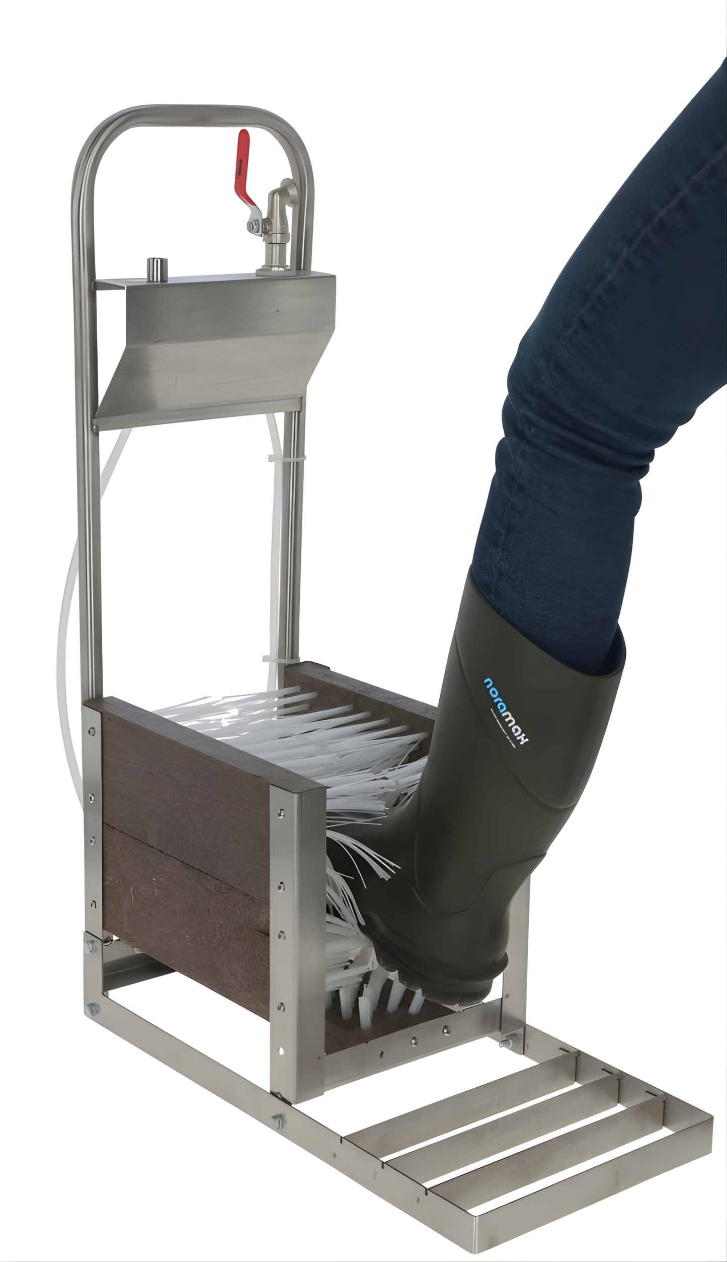 Lave-bottes inox avec prise d’eau 1/2"