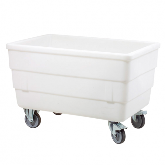 Bac double-paroi 310L avec roues en inox – Blanc